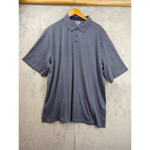 Joseph Abboud 3XLT Tall Heathered Blue Polo Shirt Pima Cotton‎ Soft NWOT